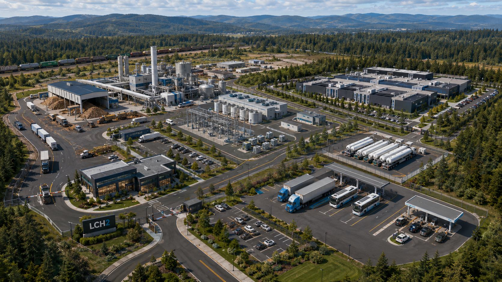 From Forest Residuals to Hydrogen and Compute: LCH2 Advances a 150-Acre Washington Energy Campus