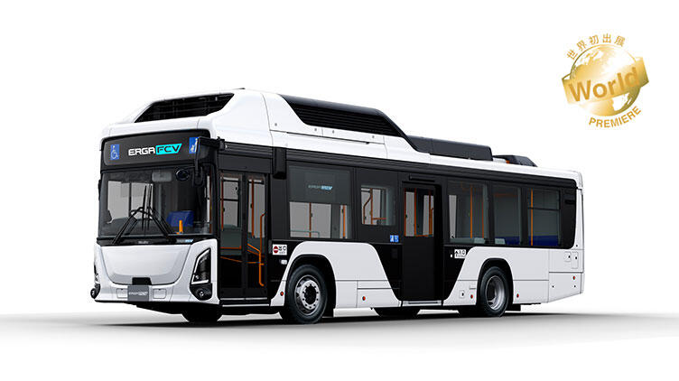 Hydrogen Production Powers Zero-Emission ERGA FCV Bus from Isuzu and Toyota