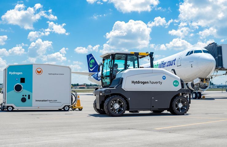 Hamburg Airport Launches Hydrogen-Powered Baggage Tractor Trial to Decarbonize Ground Operations