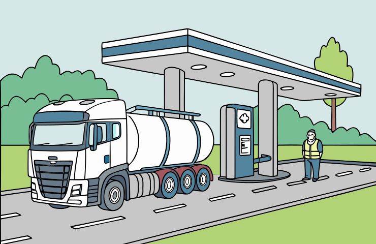 Hydrogen News: MAN hTGX Demo Truck Arrives at Green Planet’s Hydrogen Refueling Station