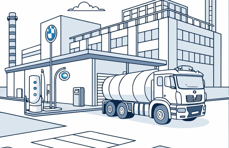 BMW Group Tests 18-Tonne Hydrogen-Combustion Engine Truck in Leipzig Logistics