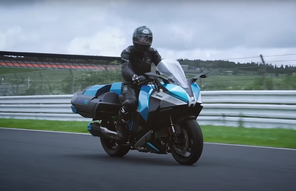 Kawasaki Hydrogen Motorcycle - Image Source - Kawasaki YouTube
