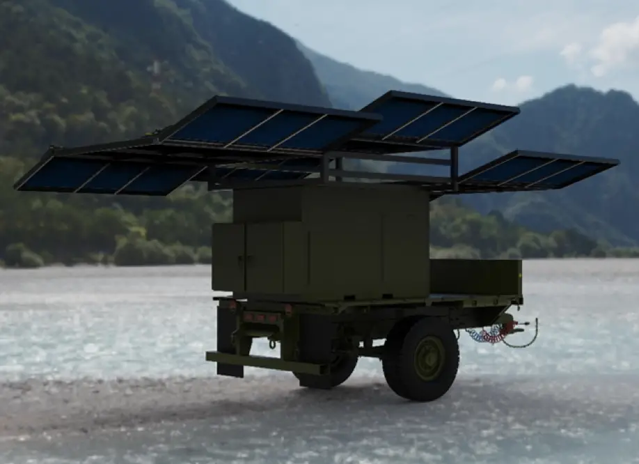 Novaspark trailer mounted tactical H2 fueling system - Image Source - Novaspark Energy
