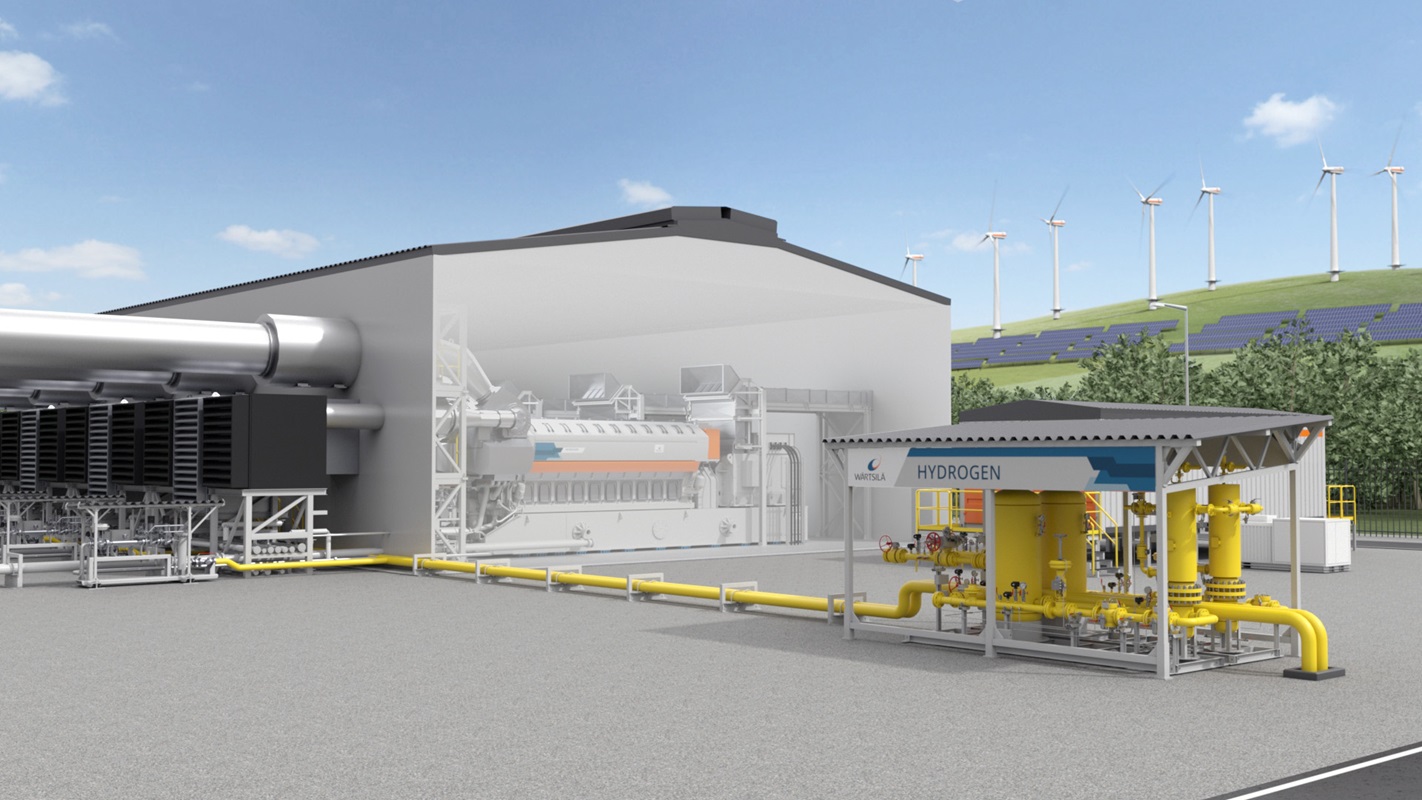 Wärtsilä’s innovative hydrogen-ready engine power plant - a world first - H2 News