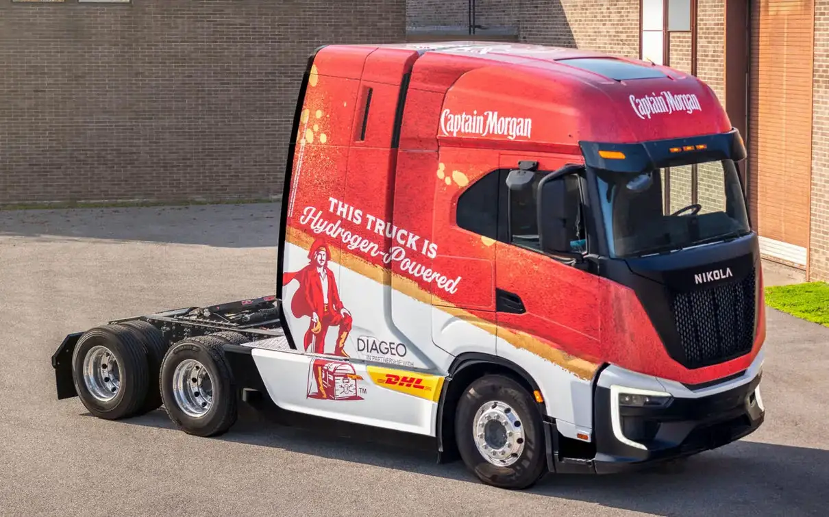 DHL and Diageo North America Integrate Nikola Hydrogen Trucks into US Fleet