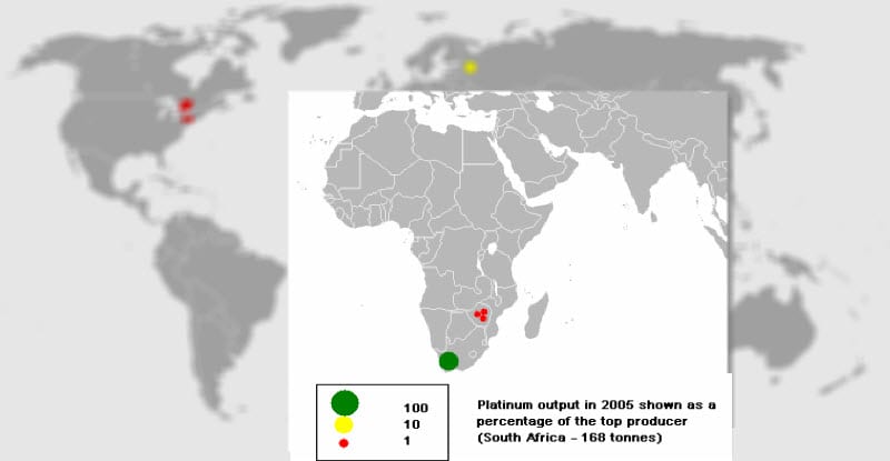 South Africa's growing hydrogen fuel cell industry - platinum plants