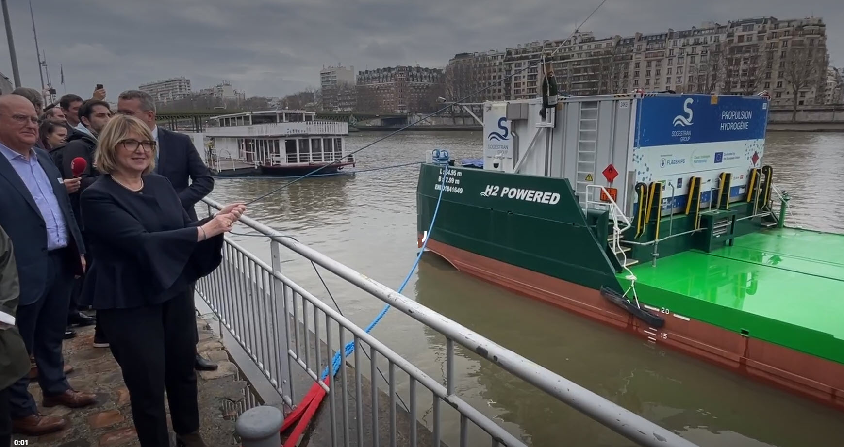 ZULU 06 hydrogen boat launch